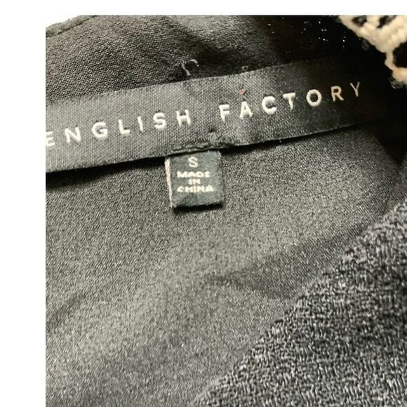 English Factory Dress Women's Size Small Embroidered Accent Style A-Line - Picture 13 of 13